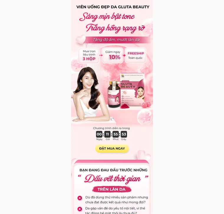 Mẫu landing page bán hàng qua TikTok 1