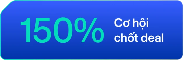 150% cơ hội chốt deal