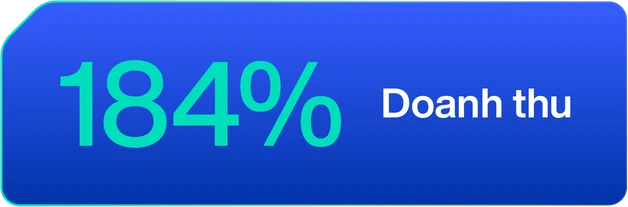184% doanh thu