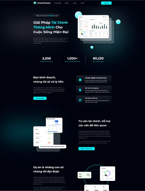 Mẫu website dịch vụ tài chính