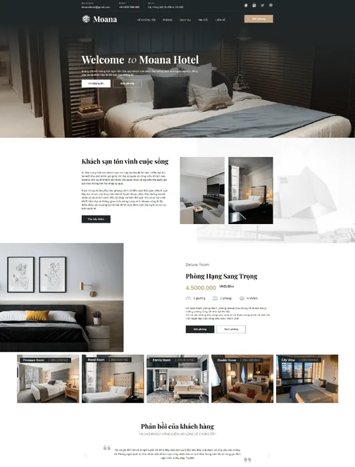 Mẫu website khách sạn