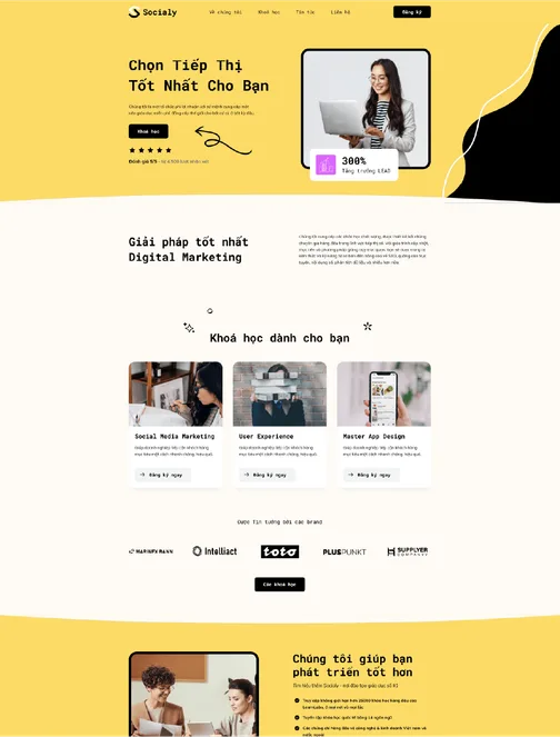 Mẫu website agency digital marketing