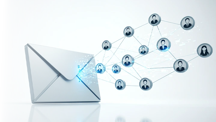 Minh hoạ Email doanh nghiệp kết nối các thành viên trong tổ chức