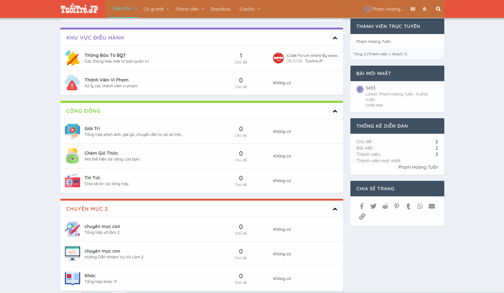 code giống diễn dàn it
